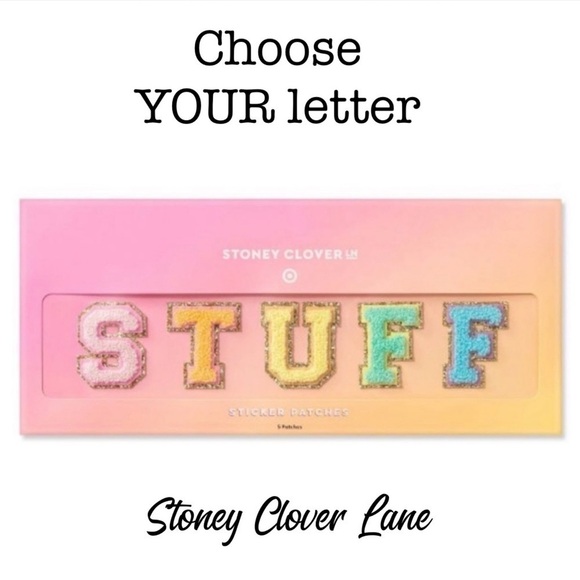 Stoney Clover Lane Letters S T U F F Varsity Patch - Picture 1 of 7